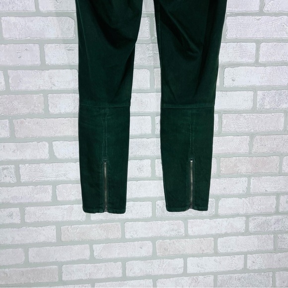 J. McLaughlin Baxter Zip Ankle Dark Green Skinny Jeans Size 6 - Picture 5 of 8